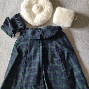 Plaid  Coat with Accessories For 18 ' Doll